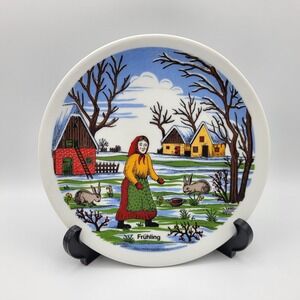 1980 Geldershiem Season Collector Plate Frühling German Spring Wall Hanger